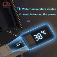 Ensemble de douche thermostatique noir économique à poignée unique avec affichage LCD pour salle de bain