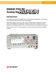 Générateur de signaux analogiques de laboratoire RF Keysight PSG haute fréquence 100 kHz à 9 GHz E8663D - Product Image 5