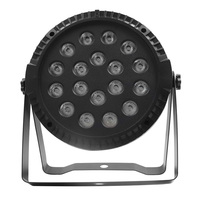 Projecteur PAR LED RGB 3-en-1 18*1.5W avec contrôle DMX512 pour scène, DJ, discothèque et spectacles d'ombres