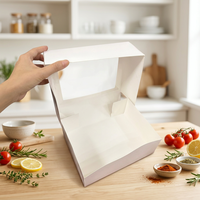 Boîtes alimentaires jetables imprimées en papier kraft, boîtes à gâteaux, boîtes à snacks, emballages pour gâteaux, boîtes à cupcakes, emballages pliables