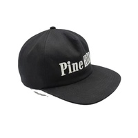 Ontwerp Uw Eigen Borduurlogo Pre Gebogen Rand Ongestructureerde 5 Panel Custom Katoen Snapback Hoeden Cap