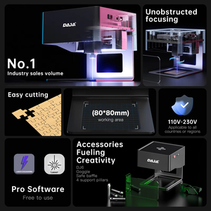 Láser de Diodo Azul de 3W de Alta Precisión <span class=keywords><strong>DAJA</strong></span> <span class=keywords><strong>DJ6</strong></span> para Grabado Láser de Superficies de Frutas, Galletas y Chocolate - Product Image 3