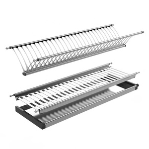 Estante de Cocina de 2 Niveles de Acero Inoxidable con Bandeja de Drenaje, Organizador de Armario, Resistente al Óxido, Almacenamiento Flotante, MOQ 1 Juego - Product Image 6