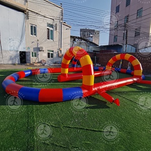 Pista de Carreras de Karts Inflable a Precio de Fábrica, Pista/Arena de Carreras de Karts Inflable de Tamaño Personalizado para Adultos y Niños - Product Image 3