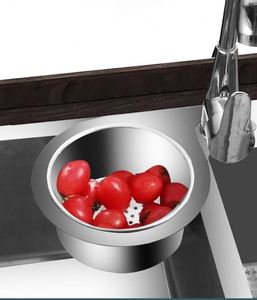 Single-Tier Silver Stainless Steel Rectangle <b>Dish</b> Rack Storage with Hanging Strip and Flexible Design for Kitchen Food Waste - Product Image 6