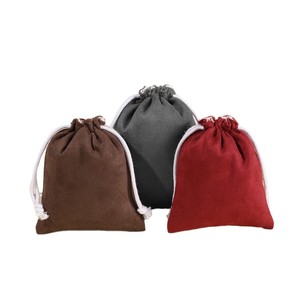 12*15cm 14*18cm Custom Textile Packaging Wholesale Velvet Bags Custom Velvet Drawstring Bags <b>Storage</b> Dust-proof Gift Jewelry Bag - Product Image 5