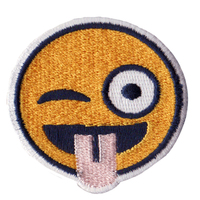 Patch brodé à la mode, broderie à repasser, fleur, logo personnalisé, patchs
