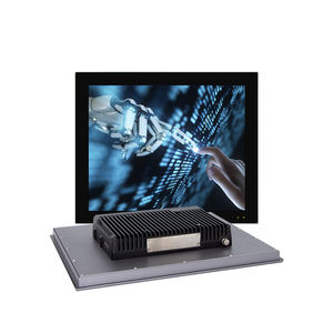 Écran tactile plat industriel étanche IP66, 17 pouces, Linux, tout-en-un, montage mural, PC avec processeur Core I3/i5/i7 et <span class=keywords><strong>2</strong></span> Go de <span class=keywords><strong>DDR3</strong></span>/DDR4 - Product Image 1