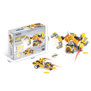 Enjoystar tự làm biến dạng chiến tranh Robot Mô hình hành động con số 3D Câu Đố Mini Máy một chiến binh xây dựng khối đồ chơi thiết lập - Product Image 3