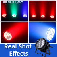Projecteur LED PAR étanche IP65 54*3W RGBW, angle de faisceau 25/40 degrés, sans bruit, éclairage de scène stroboscopique et wash