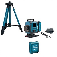 Kit de niveau laser industriel vert avec trépied, deux batteries et boîte à outils pour la mise en plan de bâtiments et la rénovation de haute précision