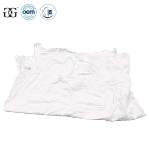 استخدام بحري 10 بالات ممسحة قطنية قميص أبيض مستعمل ملابس محبوكة قماشية - Product Image 4