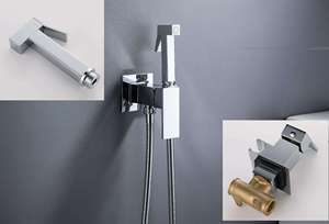 Квадратный потайной смеситель для ванной - Product Image 2