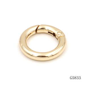 Accessoires <span class=keywords><strong>de</strong></span> porte-clés en métal, mousquetons ronds plaqués or, mousquetons <span class=keywords><strong>à</strong></span> ressort pour sacs <span class=keywords><strong>à</strong></span> <span class=keywords><strong>main</strong></span> - Product Image 2