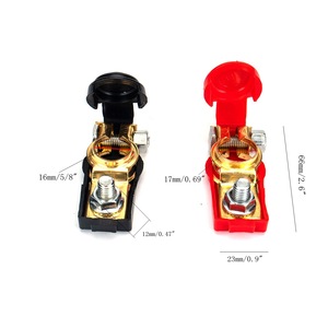 ขั้วต่อแบตเตอรี่แบบสกรู 2P ทองเหลือง ขั้วต่อแบบ 2 แกน สำหรับรถยนต์ทั่วไป - Product Image 4