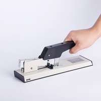 Engrapadora Manual Profesional Personalizada, de Alta Resistencia, para Ahorrar Esfuerzo, Gris Francés, Jumbo, 100 Hojas, Encuadernación de Libros de Metal