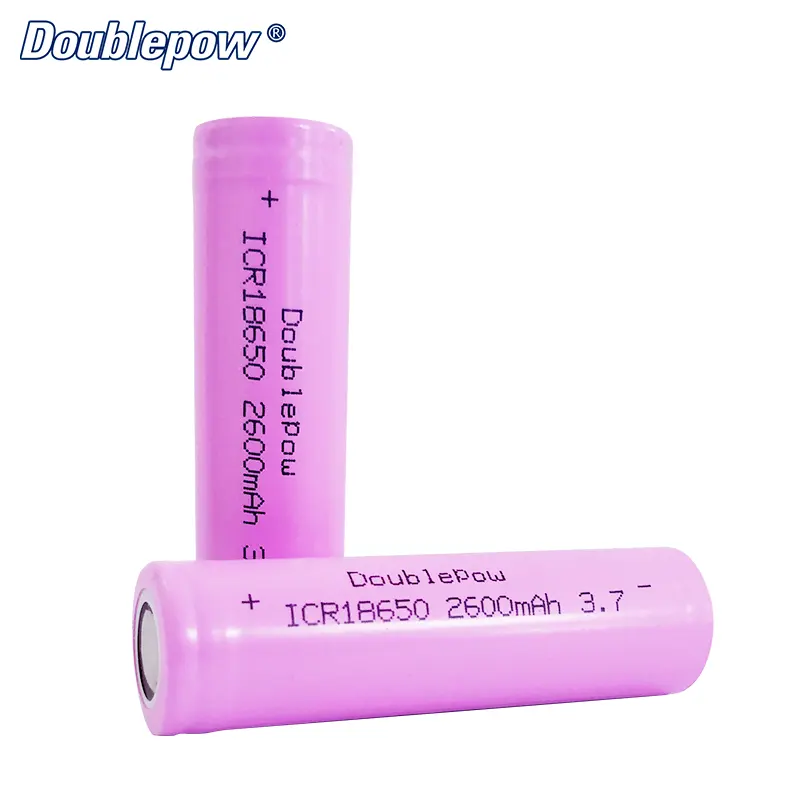 Doublepow 18650 2600mAh 3.7V 리튬 이온 배터리 전동 공구 태양 전기 자전거 홈 스토리지 원통형 충전식 대량