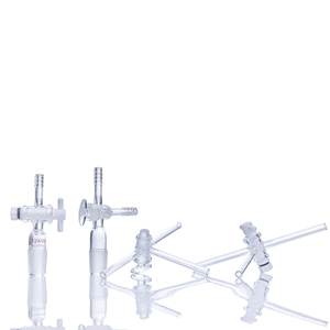 Phòng thí nghiệm <span class=keywords><strong>t</strong></span> Loại Ba 3 khoan <span class=keywords><strong>t</strong></span> khoan thủy tinh PTFE Piston chân không kiểm soá<span class=keywords><strong>t</strong></span> dòng chảy Adapter với 24/29 24/40 doanh - Product Image 3