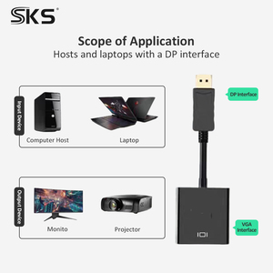 Adaptador DP <span class=keywords><strong>a</strong></span> VGA Macho-Hembra 4K 1080P Full HD con Carga Rápida para <span class=keywords><strong>PC</strong></span>, Laptop, MacBook, Impresora, Monitor, Proyector, TV - Product Image 4