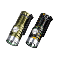 Mini lampe torche EDC 1900LM 20W SST40 LED en alliage d'aluminium avec clip magnétique rechargeable, lampe de chapeau, lanterne de camping, logo personnalisé