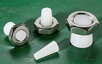 Bouchon conique en silicone 9,5x14x25mm haute résistance à la chaleur pour masquage de revêtement en poudre, bouchon conique en silicone, bouchon de trou en silicone