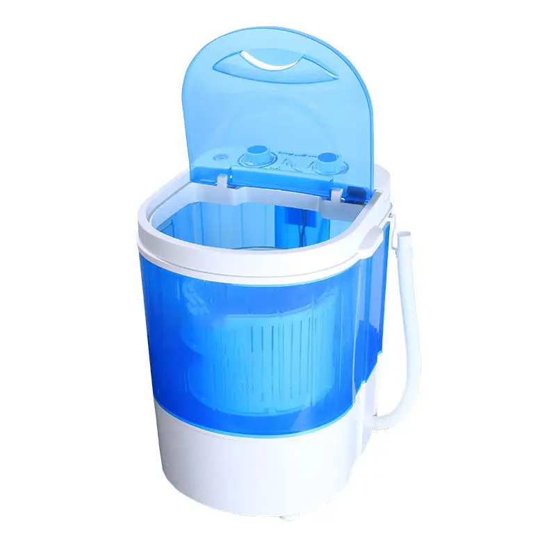 Taşınabilir mavi küçük çamaşır makinesi ayakkabı mini ev çamaşır makinesi temizlik ve çamaşır için