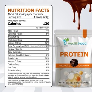 OEM ODM High Quality Vegan Friendly Adult <b>Protein</b> Powder Creatine Monohydrate Saturated Fat Muscle Strength Recovery Mood - Product Image 6