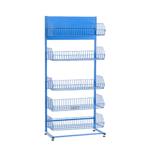 Présentoir personnalisé de style moderne Convaincre les magasins Étagères rondes pour <span class=keywords><strong>magasin</strong></span> de détail Présentoirs en métal pour supermarché - Product Image 5