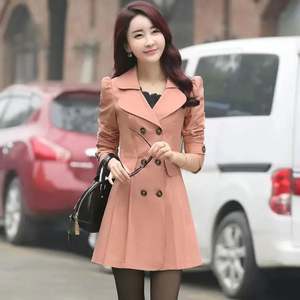 Veste coupe-vent élégante à revers boutonnée pour femme, idéale printemps-automne, modèle J0190 - Product Image 5