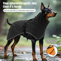Chaqueta de Invierno para Perros Medianos y Grandes, Forrada de Felpa, Impermeable, Acolchada, para Doberman, Pastor Alemán, Ropa para Mascotas