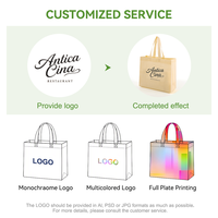 Sac fourre-tout réutilisable grand format et robuste pour courses, en non-tissé, pliable, écologique, en promotion