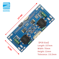 Placa PCBA de controlador de corriente constante con inversor de CC LED regulable DZ-LP0829 de gran venta para pantallas de 42 a 55 pulgadas