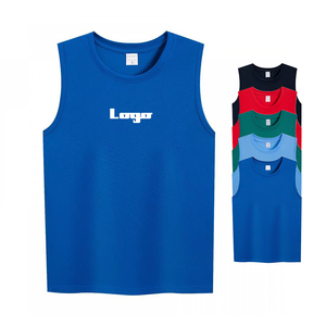 Vest Sleeveless Sports Men's Plus Size Breathable Lightweight Quick Dry Fitness Singlet for Workout - Product Image 1