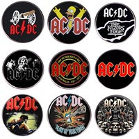 Broche en alliage électroplaqué, thème groupe de rock et musique heavy metal, accessoire souvenir, pour mariage et voyage, marque YY, objet de collection artistique