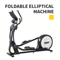 Faltbarer Magnetischer Crosstrainer 25 Widerstandsstufen 10kg Schwungrad Selbstgenerierend LED-Display Heimtrainer Maximale Belastung 130kg