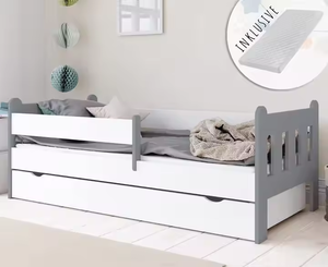 <span class=keywords><strong>Cama</strong></span> de casa de madera maciza de 90x200cm para niños, almacenamiento extraíble moderno y contemporáneo para muebles de dormitorio - Product Image 1