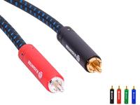 Câble audio RCA Hi-Fi haut de gamme RASANTEK, gaine en PVC, mâle-mâle, pour lecteur DVD, amplificateur CD, microphone, interconnexion (OEM/ODM)