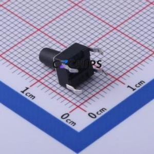 TS-1002-AR09526 Tactile Switch Through hole-4P,6x6mm Switch Single Pole Single Throw Round Button 2.6N Through Hole - Product Image 2