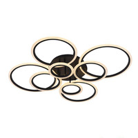 Plafonnier LED moderne en métal et acrylique avec télécommande, CRI 95 élevé, pour chambre et salon, éclairage de luxe en gros