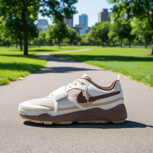 <span class=keywords><strong>Chaussures</strong></span> de fitness pour hommes For Zoom Field Jaxx Travis Scott Light Chocolate, en mesh, semelle intermédiaire en EVA, semelle extérieure en caoutchouc, pour entraînement printanier en extérieur - Product Image 2