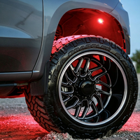 Jantes de camion forgées sur mesure de 22 à 26 pouces, jantes tout-terrain noires usinées pour Ford F150, Silverado, GMC Sierra Pickup