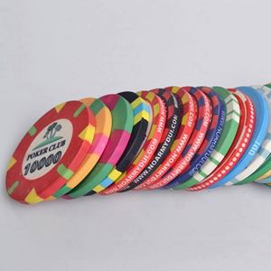 Fichas de Póker de Cerámica Duraderas - Fichas de Casino en Blanco Impresas por Transferencia Térmica para Personalización - Opciones Disponibles para Uso Promocional a Granel - Product Image 3