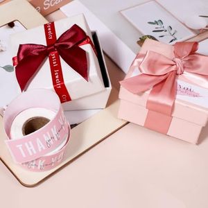 Matte Finish Coated Paper Thank You Design Adhesive <b>Sticker</b> Colorful Label for Packaging During Holidays - Product Image 2