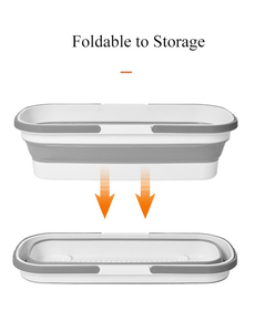 Flat <strong>Mop</strong> Collapsible Bucket <strong>Floor</strong> Cleaning Foldable Bucket with Wheels Portable Water Pail for House Car Washing Camping Fishing - Product Image 6