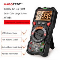 HABOTEST Top 10 China Electrical True RMS Auto Range Multimeter Digital CAT III 1000V Volt DC AC 6000 Counts Top 10 Multimeters