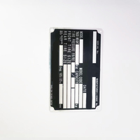 Plaque signalétique vierge en aluminium et métal de style Art déco pour chariot élévateur avec logo numéroté imprimé