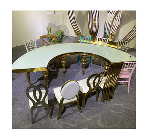 Fournitures de mariage Table de Banquet et chaise spéciale S forme Table à manger enfants Table de fête pour les événements - Product Image 1