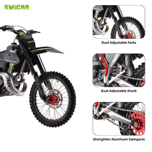 Motocross SWICOO K8 MT250 <span class=keywords><strong>250CC</strong></span> <span class=keywords><strong>2T</strong></span>, moto tout-terrain à essence pour adultes, moto à essence - Product Image 3