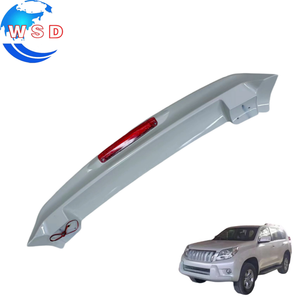 Aileron arrière LED ABS pour <span class=keywords><strong>Toyota</strong></span> PRADO FJ120 <span class=keywords><strong>FJ</strong></span> <span class=keywords><strong>120</strong></span> 2003-2009 Aileron de coffre arrière blanc Accessoires de décoration de voiture - Product Image 1