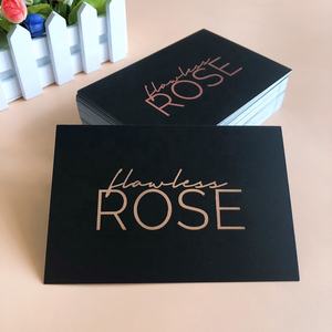 Профессиональная печать Роскошная золотая фольга горячая печать черный матовый благодарственные открытки 100 для моего малого бизнеса - Product Image 3